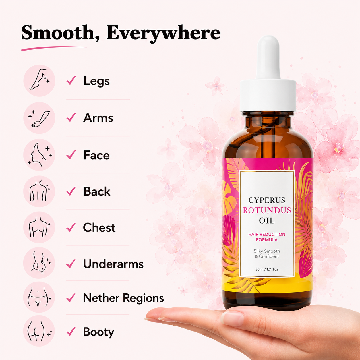 Cyperus Rotundus Hair Reduction Oil